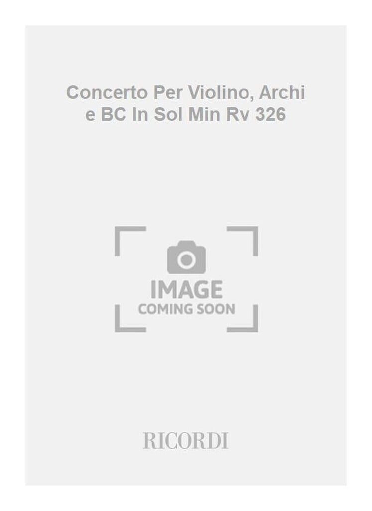Concerti Per Vl., Archi E B.C.: